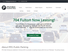 Tablet Screenshot of ppgpublicparking.com